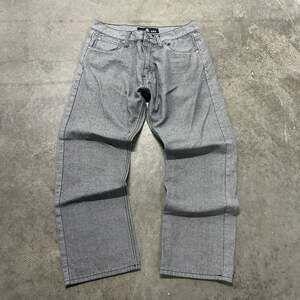 Red Ape Jeans Size 36 Gray Black Denim Hip Hop Skater Y2K